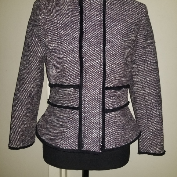 NWT Banana Republic Peplum Tweed Blazer - Size 2 - Picture 5 of 5